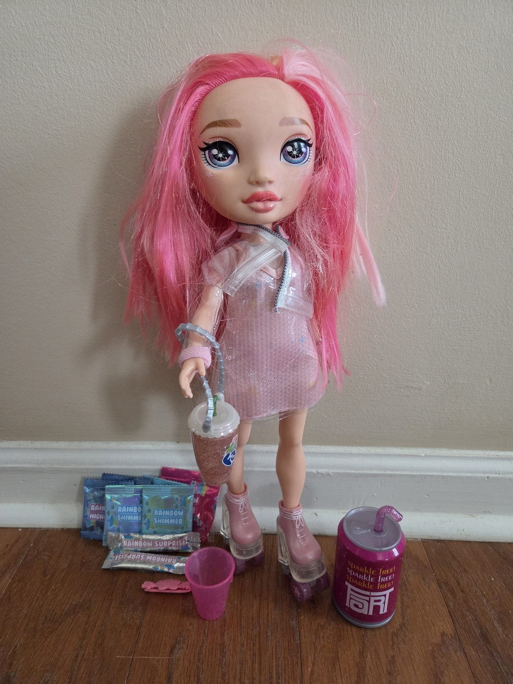Rainbow Suprise 14" Doll  with Accessories - Slime Never Used